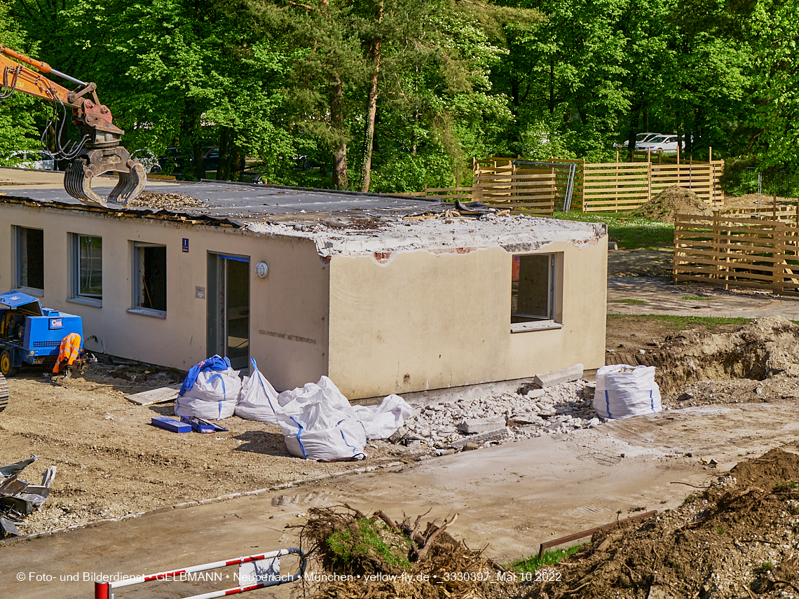 10.05.2022 - Baustelle am Haus für Kinder in Neuperlach